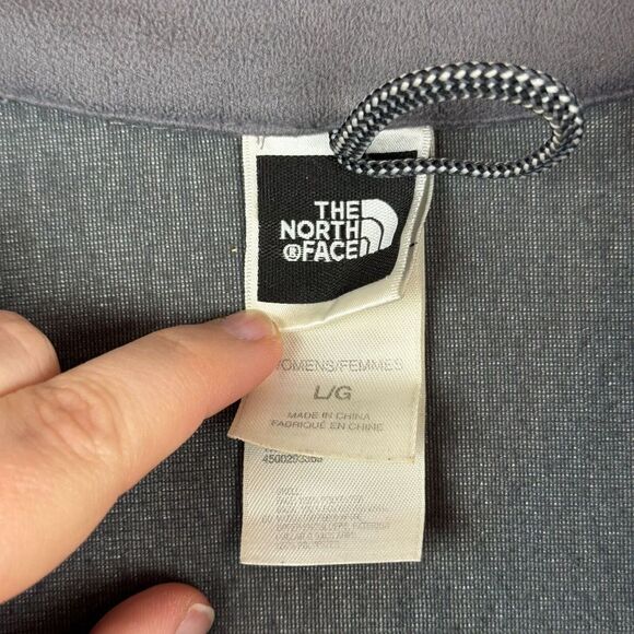 North Face Jacket Womens Large Blue Fleece Quarter Zip Pockets Outdoors Winter* - Picture 14 of 16